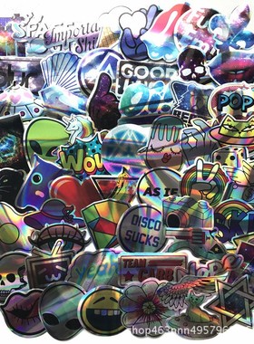 极速60pcs Laser Making Technology PVC WaterproofT Graffiti S