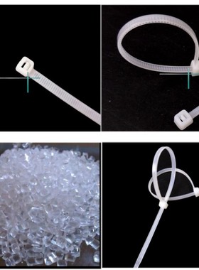极速100pcs white cable ties Zip Plastic Nylon Tie VFasten Se