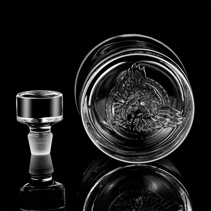 极速精美浮雕欧式水晶玻璃威x士忌烈酒洋酒瓶子家用酒柜装饰空酒