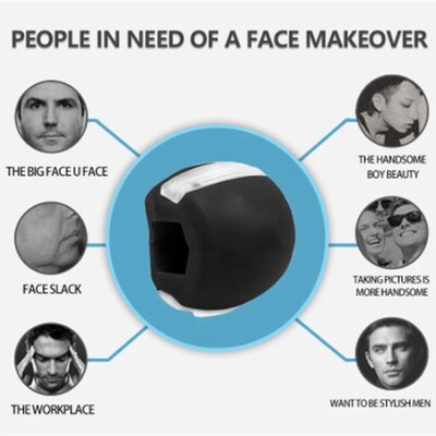 极速Food-grfade Silica Gel JawLine Exercise Ball Facial Musc