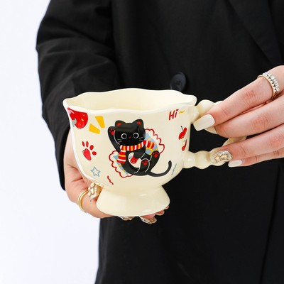 【芭芭农场】ins可爱卡通马克杯高颜值杯子陶瓷情侣水杯送女生