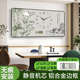 现代餐厅家用万年日历钟表电子装 轻奢新中式 款 饰画挂钟客厅背景墙
