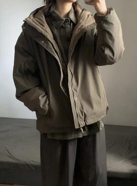 wtmp冬季新国标90白鸭绒连帽袖袋羽绒服男女休闲加厚保暖外搭夹克