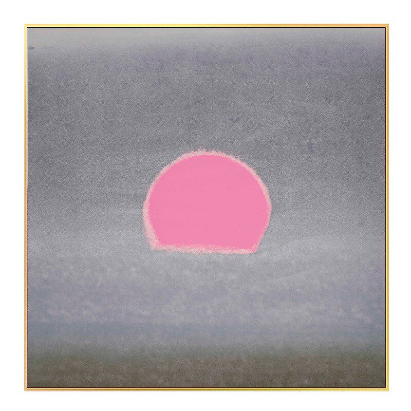 新品2u8kf安迪沃霍尔sun日出艺术现代插画小清新客餐厅墙画简约装