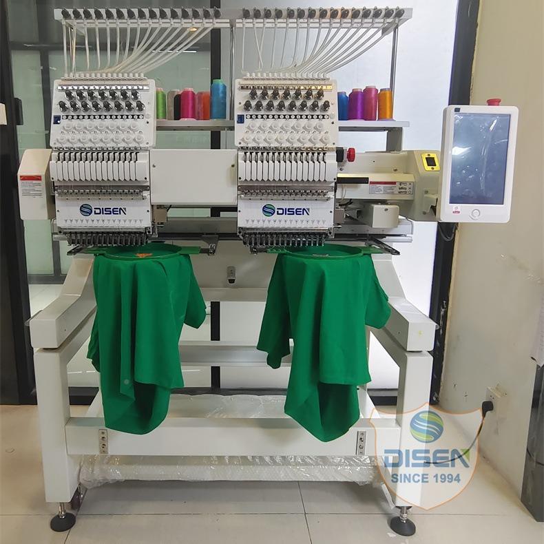 双头15针电功脑绣花机多能成绣品帽子机绣花小型家252用2头自动帽
