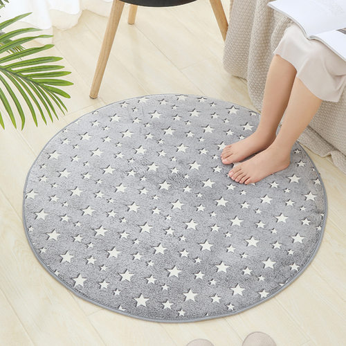 极速2023 Round carpet coumputer chair swivel chair basket bl