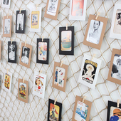 极速无痕钉d免打孔挂墙照片墙组合相框装 饰创意墙面挂绳渔网麻绳