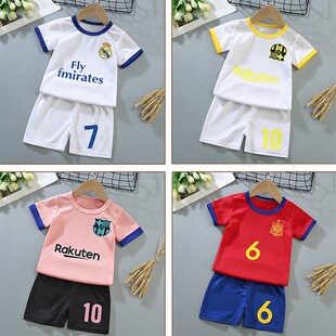 极速1-10Y Summer Football Tracksuits Baby Boy ShortV Sleeve
