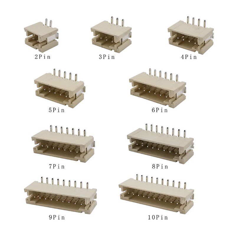 极速50Pcs PH2.0k 2.0mm 2P 3P 4P 5P 6P 7P 8P 9P 10 Pin Vertic