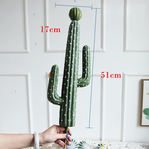 极速60cm Artificimal Cactus Plants Foam Thorn Ball Desert Tr