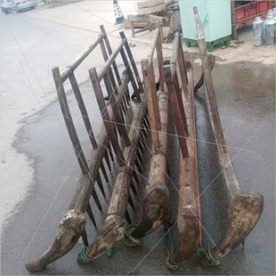 极速民俗怀旧老物件老扁担老式挑子挑柴工具农家院装饰Z摆件农耕