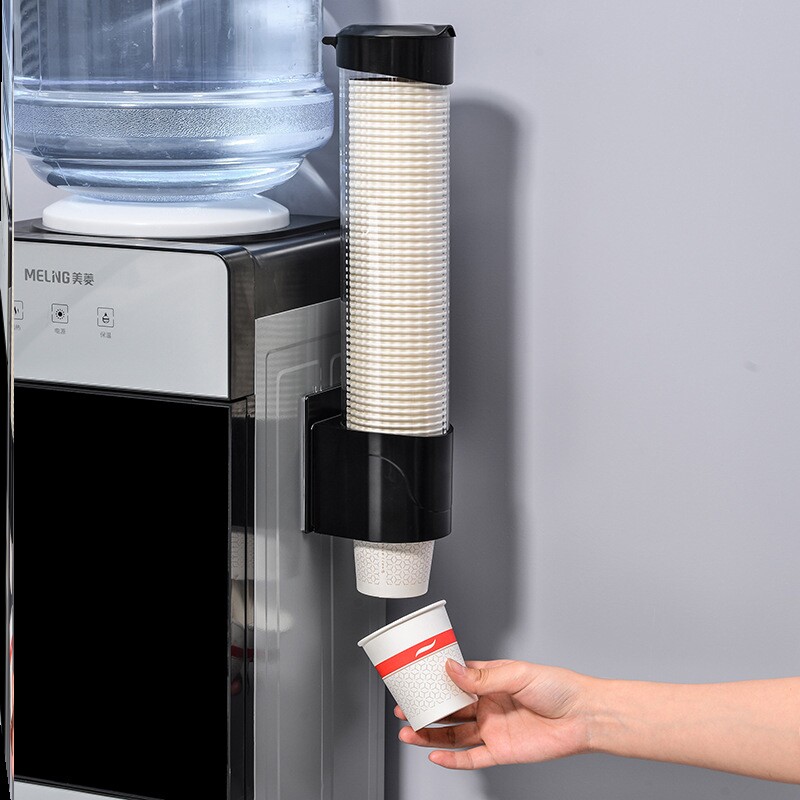 极速杯子收纳置物架挂墙上一次性杯子F架自动取杯器饮水机放纸杯