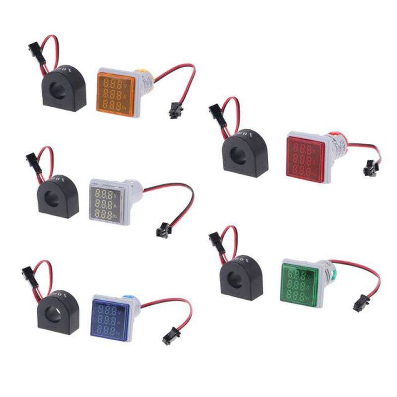 极速Digital g3in1 AC Ammeter Voltmeter Hz Current Frequency