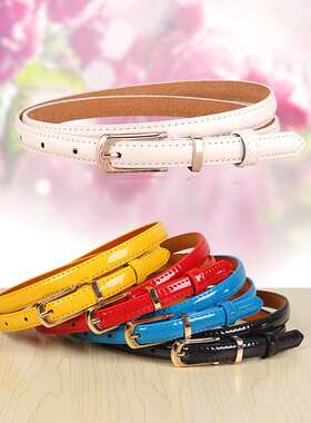 极速Thin Ladies Belts Versatile Ladies Pin Buckle CWandy Col