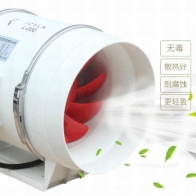 速发工业排气排风扇厨房油烟换气扇强排抽风机125APK35-7-1强劲。