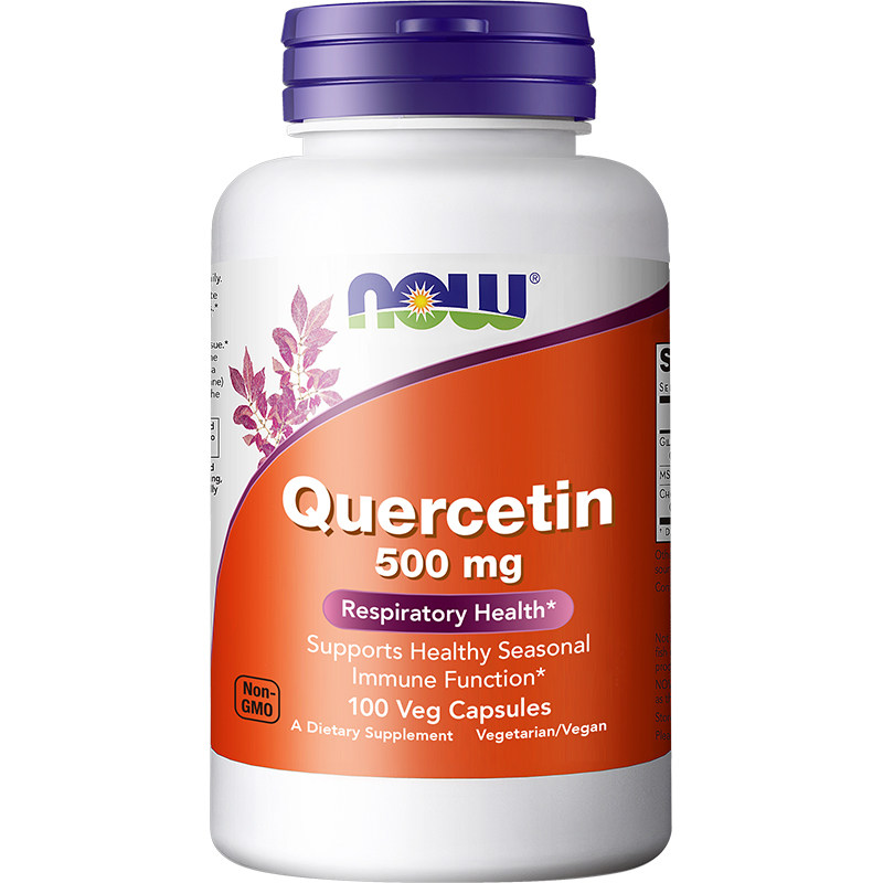NOW诺奥槲皮素quercetin肺部营养护肺500mg美国进口100粒素食胶囊