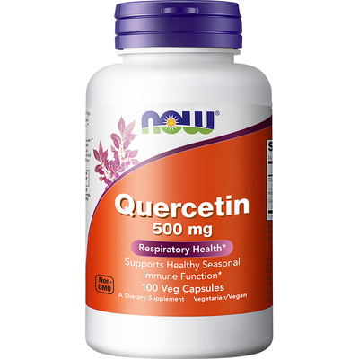 NOW诺奥槲皮素quercetin肺部营养护肺500mg美国进口100粒素食胶囊