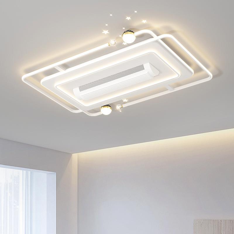 全光谱无叶风扇LED吸顶灯护眼客厅卧室餐厅房间中山灯饰具现代