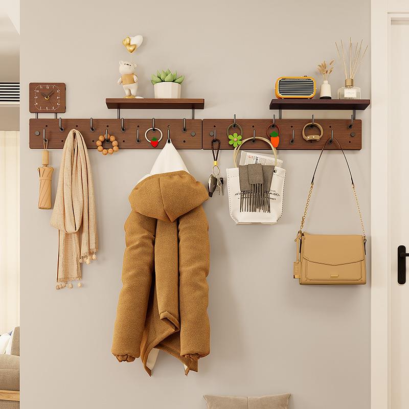 玄关墙面置物架挂衣钩墙上入户门后挂衣架衣服挂钩壁挂家用衣帽钩