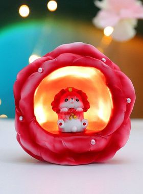 小夜灯礼品玫瑰装饰小灯蔬菜氛围