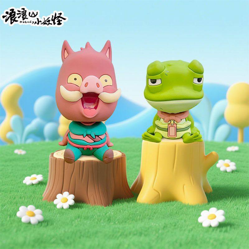 装正版树脂卡通摆件小排排坐桌面