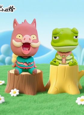 装正版树脂卡通摆件小排排坐桌面