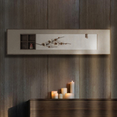 侘寂风客厅背景墙书房茶室墙上墙面装 饰挂件壁饰墙饰品立体挂饰