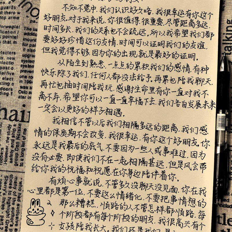 速发代手写生日贺卡片情书表白信祝福挽回信道歉信明信片书信代寄