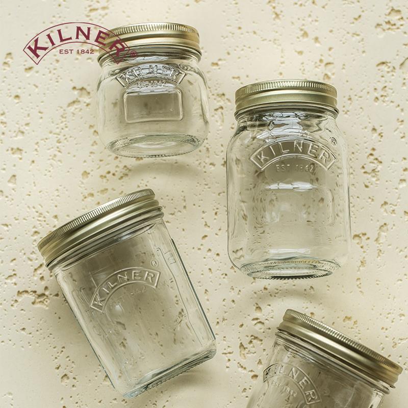 梅森杯kilner食品级水果蜂蜜空瓶子燕麦片收纳防潮储物玻璃密封罐