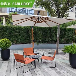 户外编织休闲沙发椅组合阳台躺椅单人椅室外庭院花园别墅酒店北欧