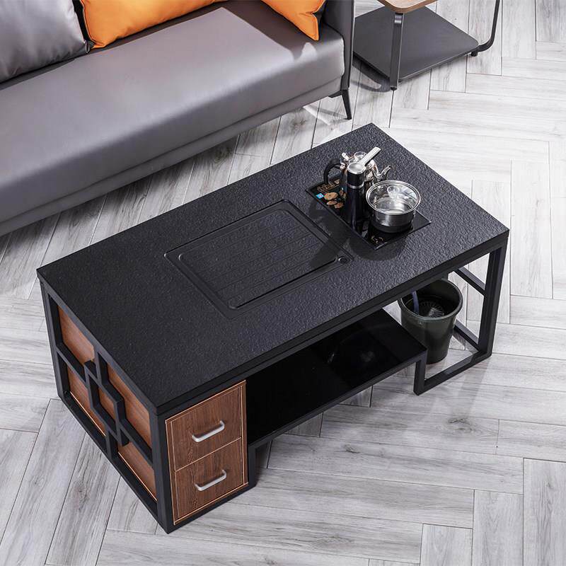 东莞福林火烧石茶几套装小客厅泡茶桌椅组合办公室茶道功夫喝茶台