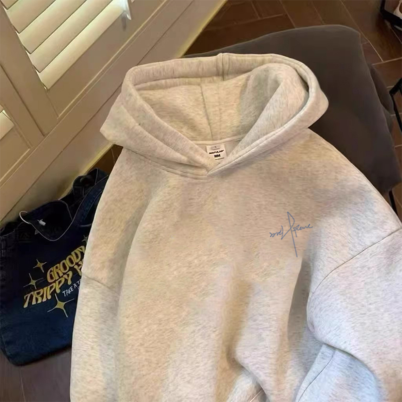 连帽卫衣男装秋冬季加绒加厚