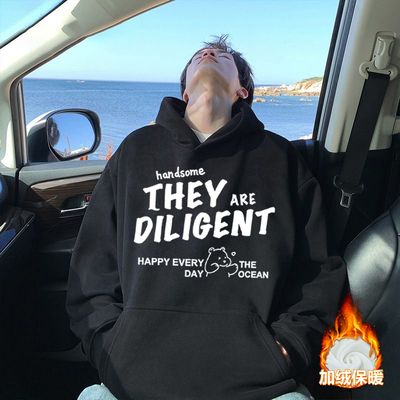 美式高街国潮复古青少年卫衣