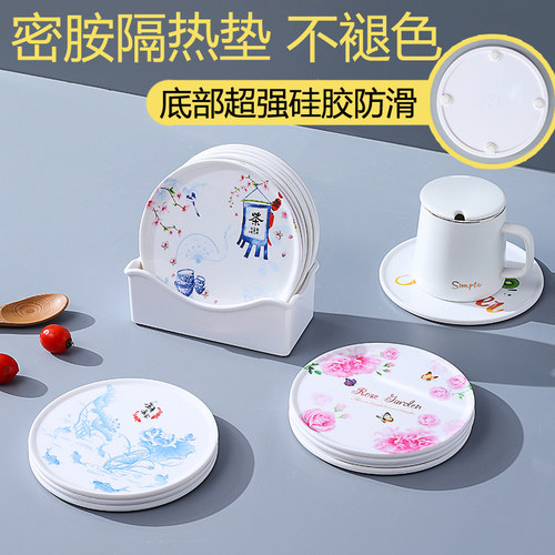 热销隔热垫餐桌垫防烫耐高温密胺锅垫硅J胶卡通杯垫盘碗垫子轻奢