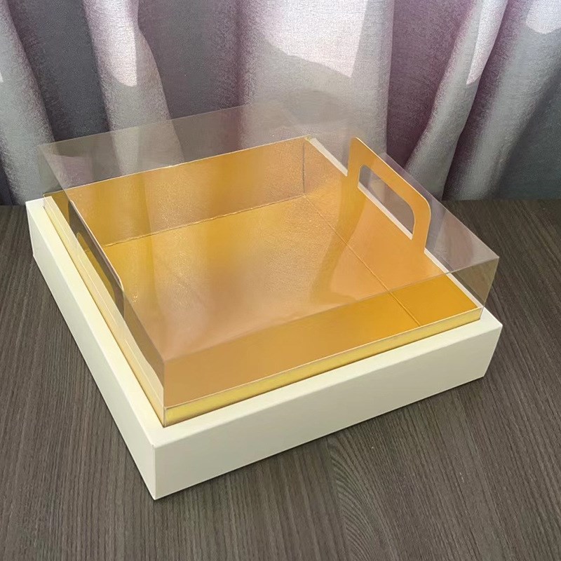 热销透明慕斯九宫格甜品盒子x杯子蛋糕盒法式9宫格切件甜甜圈包装
