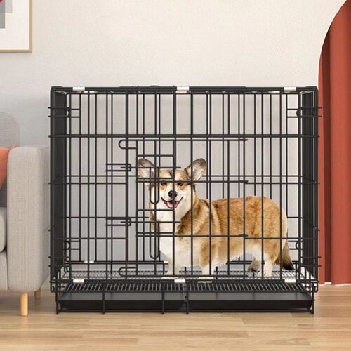 热销狗笼子小型i犬泰迪中型犬室内家用带厕所分离折叠猫笼兔笼鸽