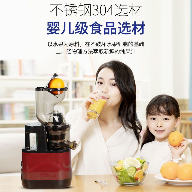 热销打水果汁机器蔬菜原窄砸w柞扎炸压榨汁机家用电动全自动渣汁
