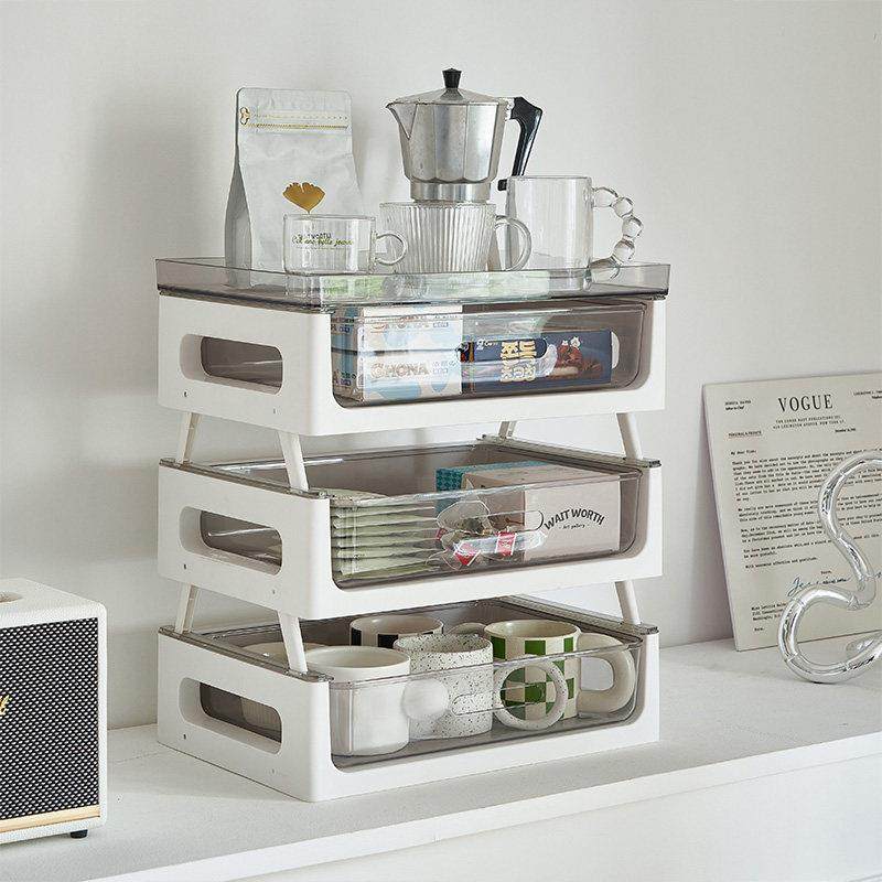 茶包收纳盒抽屉式茶叶咖啡办公室茶水间家用茶几杯子桌面置物架,收纳整理,桌面收纳盒,淘宝优惠券,粉丝福利购,淘宝优惠卷