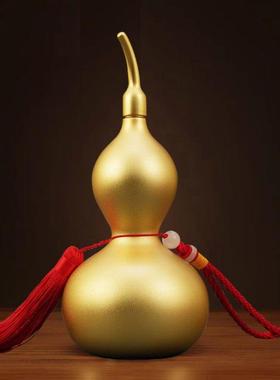 铜葫芦黄铜摆件开盖空心铜家居装饰品办公室店铺桌面黄铜摆饰礼物