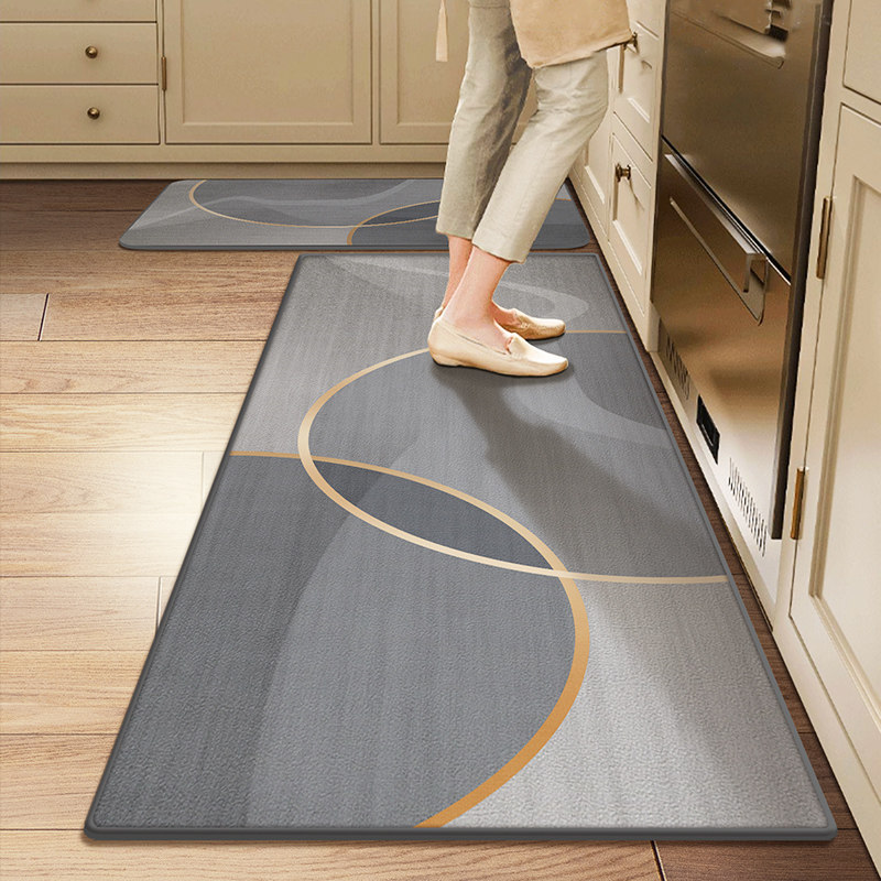 厨房地垫防滑免洗防水可擦防油家用耐脏进门口脚垫2025长条地毯,居家布艺,厨房地垫,淘宝优惠券,粉丝福利购,淘宝优惠卷