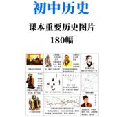 初中历史初一初二初三重要人物事件知识点180图片记忆拉杆夹13页