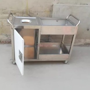 食堂剩饭剩菜垃圾桶厨余垃圾收纳箱酒店餐盘碗收集柜分类泔水残柜