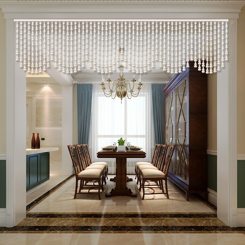 全桃木葫芦珠帘玄关隔断帘大门对窗户阳台厕所客餐厅2022新款挂帘