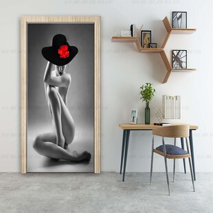 厕所全遮光卫生间推拉门浴室防走光防窥视窗户高级感美女玻璃贴纸