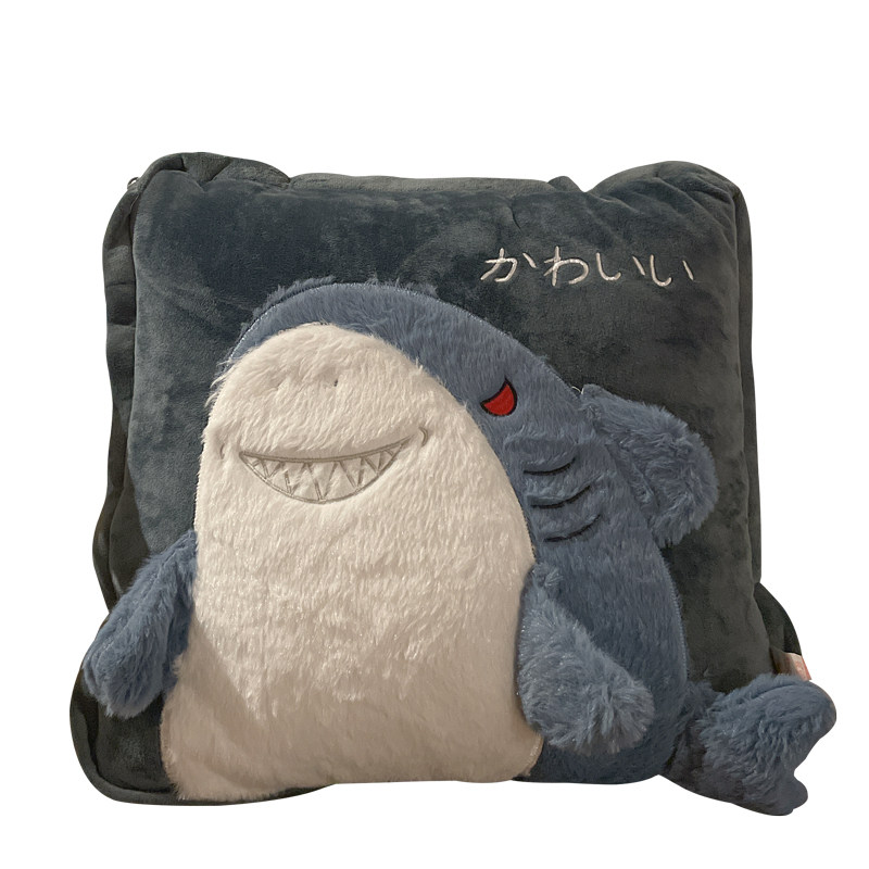抱枕被子两用办公室午睡小枕头车载毯子车用折叠冬季鲨鱼2022新款,居家布艺,抱枕被,淘宝优惠券,粉丝福利购,淘宝优惠卷