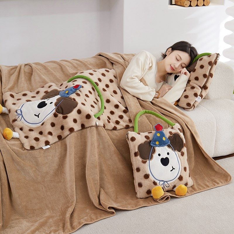 卡通可爱抱枕被子两用二合一办公室午睡空调毯子学生宿舍可爱靠垫,居家布艺,抱枕被,淘宝优惠券,粉丝福利购,淘宝优惠卷