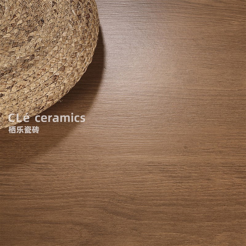栖乐 法式中古客厅木m纹砖地砖仿木地板瓷砖 原木卧室阳台600x120