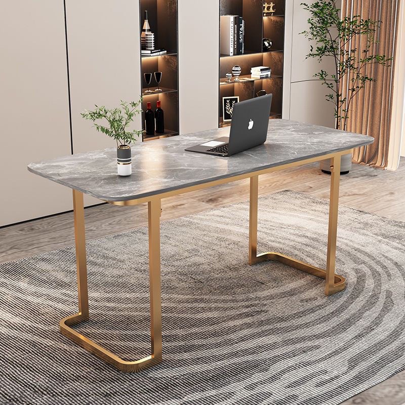 铁艺桌腿支架岩板桌架底座书桌桌子腿金属桌脚餐桌W腿铁架架子定