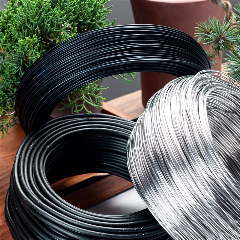 铝丝 盆景造型铝丝蟠扎制作用定型专用 铝丝线盘扎扎丝绑丝黑铝线