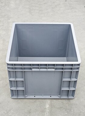 4430加厚灰色塑料箱400*400*310mm塑胶箱加高周转箱物流箱收纳盒